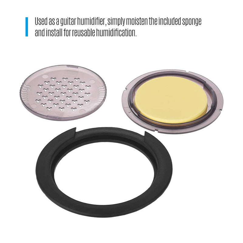 Btuty 3-in-1 Acoustic Guitar Sound Hole Cover Humidifier Moisture Reservoir Dehumidifier for 101-103mm Guitar Sound Hole
