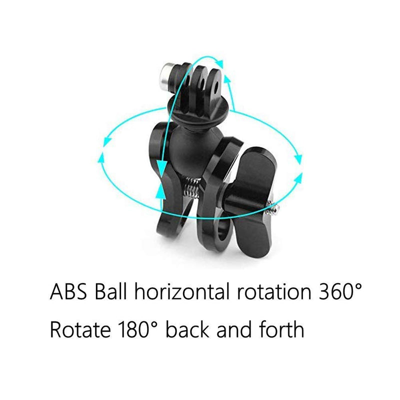 Ball Head Mount Adapter (1-Inch Diameter Ball) with Thumb Screw for GoPro Hero 9/8/7/(2018)/6/5/4 Black,Hero 3+,DJI Osmo Action,AKASO/Campark/YI Action Camera