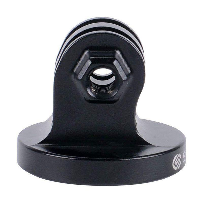 Smatree Aluminum Tripod Mount Adapter Compatible for Gopro Hero 10, 9, 8, 7, 6, 5, 4, 3+, 3, 2, 1 HD, GOPRO Hero 2018, DJI OSMO Action Camera Black