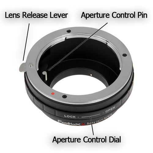[AUSTRALIA] - Fotodiox Lens Mount Adapter with Aperture Dial, Digital Sony Alpha, Minolta AF Lens to MFT Micro 4/3 Four Thirds System Camera Mount Adapter, for Olympus PEN E-PL1, E-PL1s, E-PL2, E-PL3, E-P2, E-P3, E-M, OM-D, E-M5, Panasonic Lumix DMC-G1, G2, G3, G10,... 