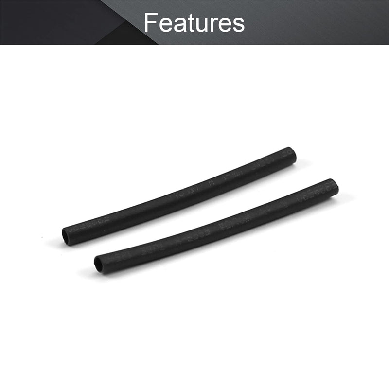 Othmro 500Pcs 0.04inch Dia Heat Shrink Tubing 30mm, Shrink Ratio 2:1 Black Electrical Shrink Tubing, Industrial Shrink Tubes for Wires Repairs, Automotive Wiring Long Lasting Insulation Protection 1mm /0.04"x30mm / 1.18" Diameter 1mm