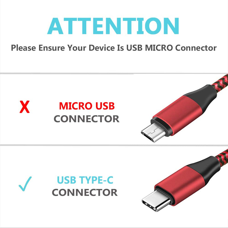 Fire 10 8 HD-9-11th Generation Charger Cable USB C, 6Ft Fast Charging Cord Compatible for New Fire HD 10,HD10 Plus,Kids Pro,Kids Edition(9th 11th Gen-2019 2021),Fire HD 8,8 Plus(10th Gen-2020) red