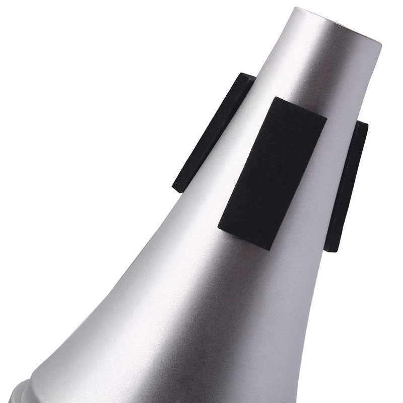 Alnicov Professional Trumpet Straight Practice Cup Mute Lightweight Silencer Musical,Chrome