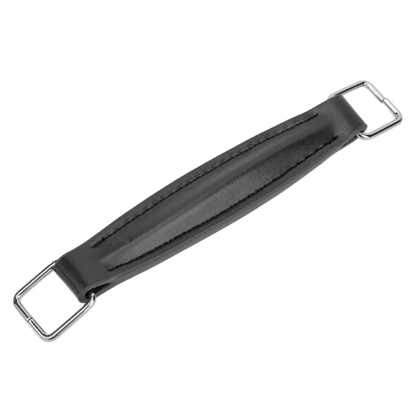 Guitar Amplifier Handle,PU Leather Internal Steel Leather Style Replacement Strap Handle Amp Handle Strap for Guitar Amplifiers Speaker (black) black