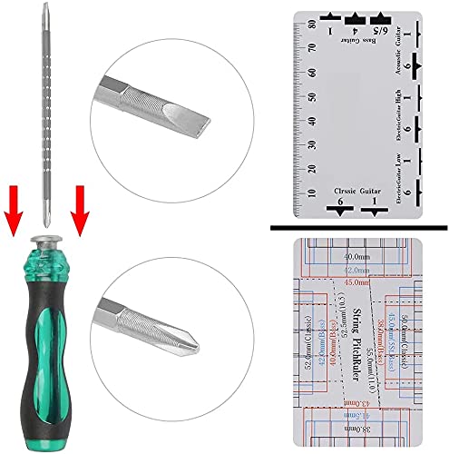 [AUSTRALIA] - Guitar Tool Kits, 28Pcs Repair Setup Maintenance Adjustments with Carry Bag DIY for Electric Guitar, Ukulele, Bass Banjo & Other Stringed Instruments Beginner Professionals Luthier Easy Use 28-Piece 