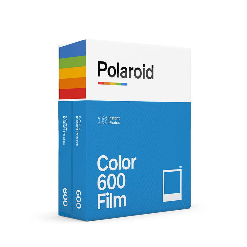 Polaroid Color Instant Film for 600 - Double Pack (16 Sheets) | Grey Album for Polaroid Instant Film