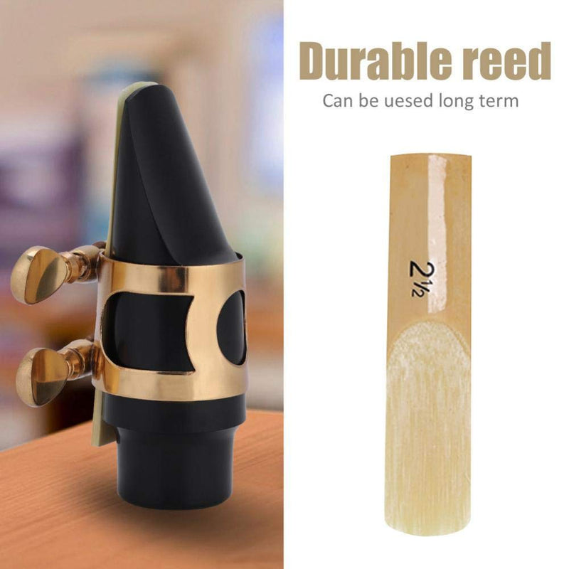 Saxophone Mouthpiece, Sax Mouthpiece Set Soprano Saxophone Mouthpiece with Cap, Reed, Buckle, Pads