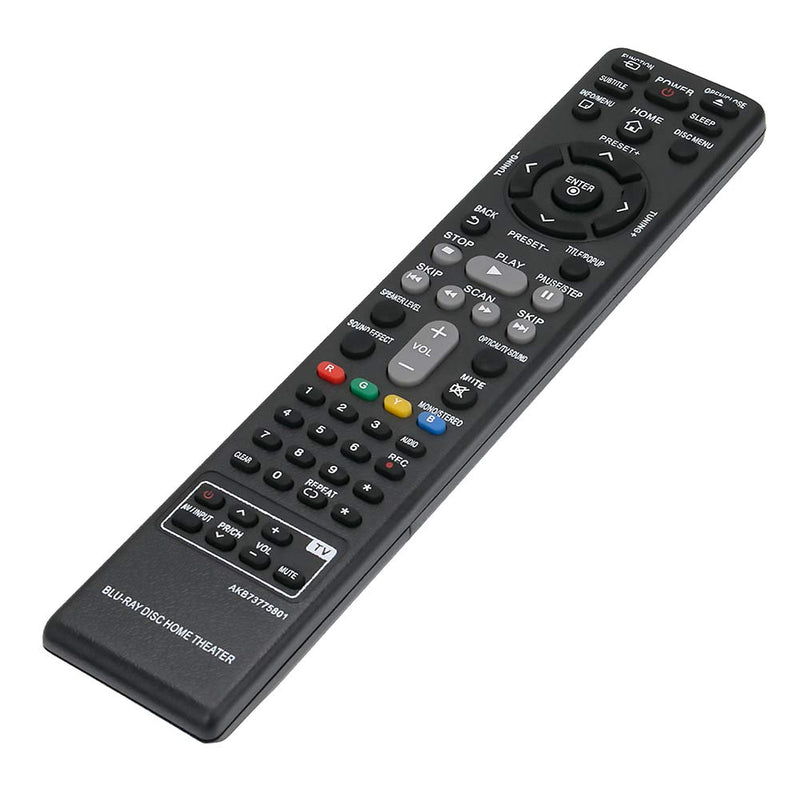 AKB73775801 Replacement Remote Applicable for LG Blu-ray Home Theater BH5140 BH5140S S54S1-S S54T1-W BH5440P S54T1-S S54T1-C BH5540T BH5140SF0 LHB655 S65T1-S S65T1-C S65T1-W LHB655FB LHB675 LHB675FB