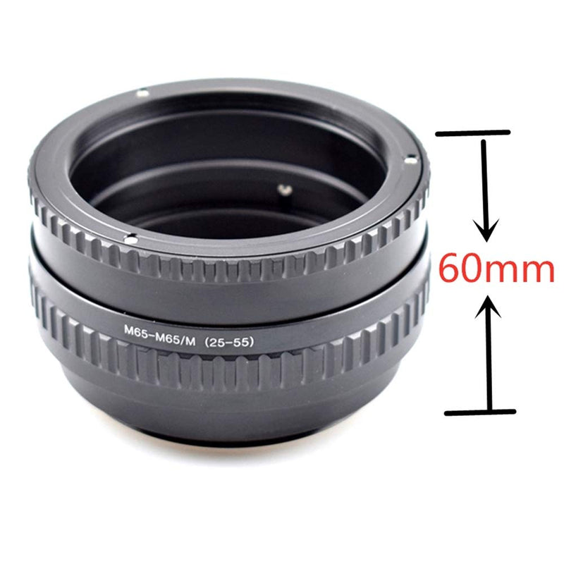 M65 to M65 25-55mm Adjustable Focusing Helicoid Adapter Macro Tube 25mm-55mm M65-M65(25mm-55mm)