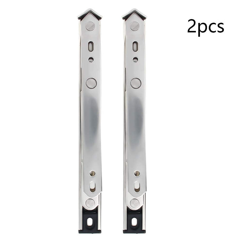 MroMax 8Inch Casement/Hanging Window Hinge and 202 Stainless Steel Silver Tone 2PCS