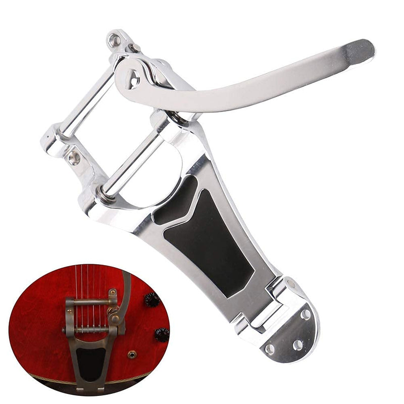 Alnicov Jazz Guitar Tremolo Vibrato Bridge Tailpiece,B7 Archtop Big Rocking Rod Pulling String Board for LP ETC Bigsby ES355 Epiphone