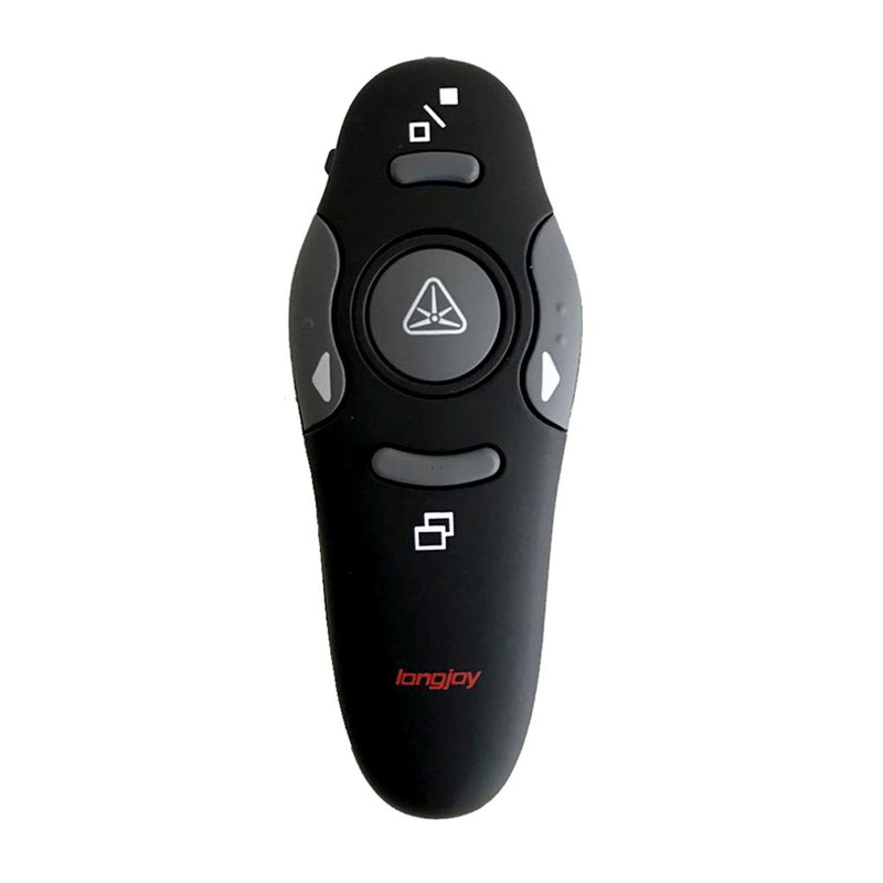 Wireless Presenter Longjoy RF 2.4GHz Laser Presenter Remote Presentation Laser Pointer USB Control PowerPoint PPT Clicker
