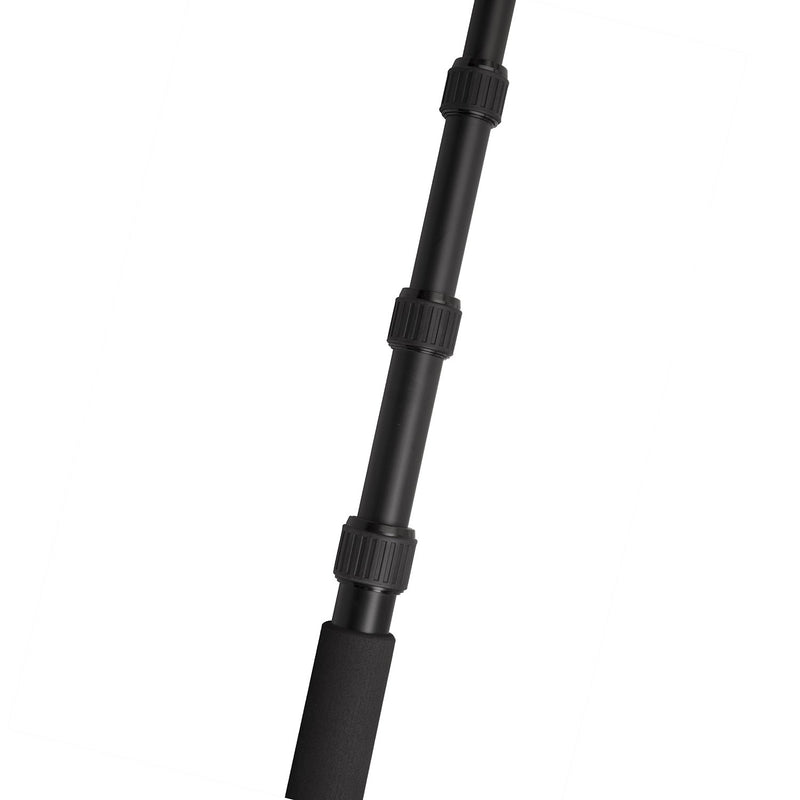 LyxPro Portable Mic Boom Pole Arm Professional 5 Section Stretchable Padded Handheld Telescopic Aluminum Adjustable For Shotgun Zoom Microphones, Fish Pole extends 2.4’ - 9.25’ MPL-10 Without Internal Cable