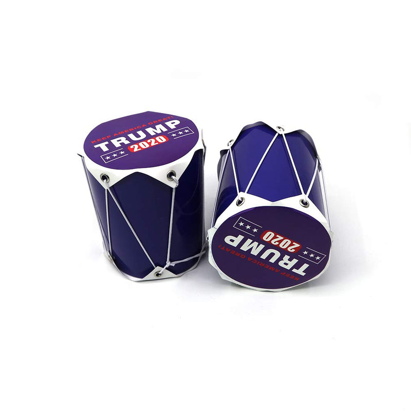 Fleurapance Trump Drum for President 2020 Keep America Great Drum Hand Shaker Cheering Drum,2 pack