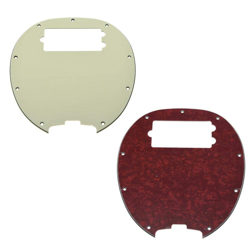 KAISH Bass Pickguard Fit for Musicman classic 4 string StingRay bass models Black Pearl