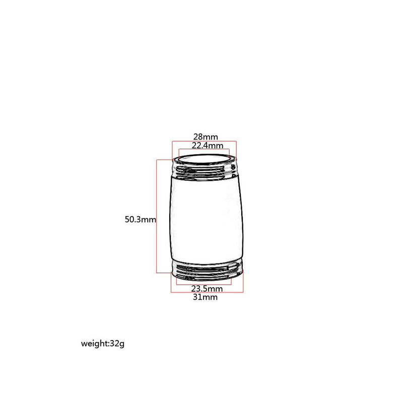 Alnicov Bakelite Clarinet Two Section Tube Tuning Tube Adjustable B flat Clarinet Barrel Treble Pitch Pipe