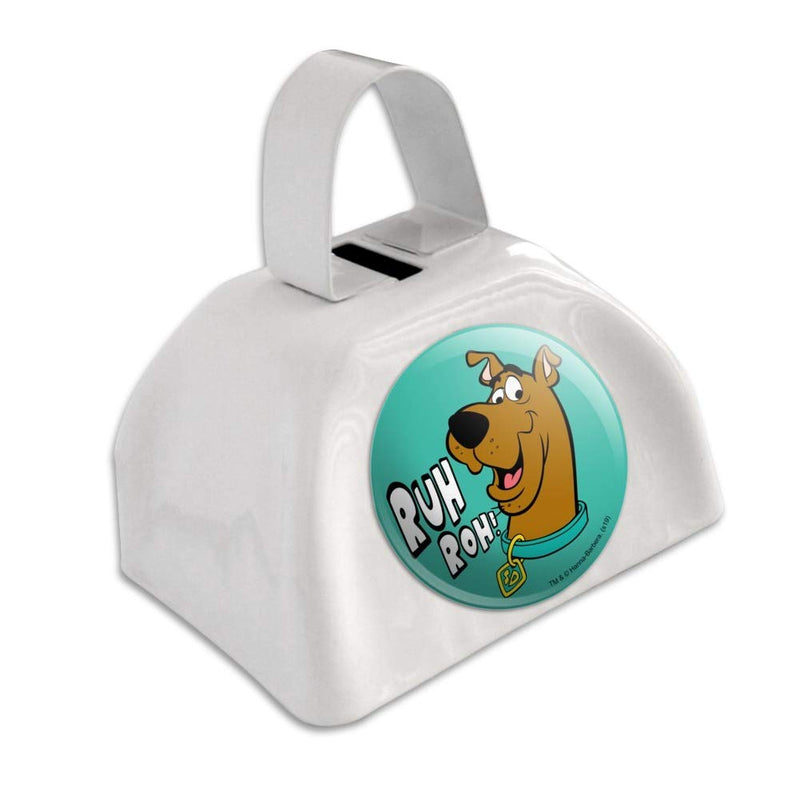 Scooby-Doo Ruh Roh White Metal Cowbell Cow Bell Instrument