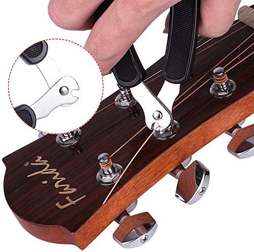 Guitar String Winder Cutter Pin Puller - 3 In 1 Multifunctional Guitar Maintenance Tool/String Peg Winder + String Cutter + Pin Puller Instrument Accessories