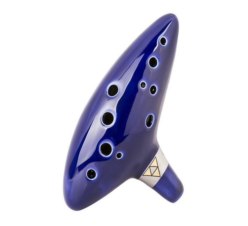 Greenten Ocarina Ceramic Alto C Legend of Zelda Flute - 12 Hole (Blue)