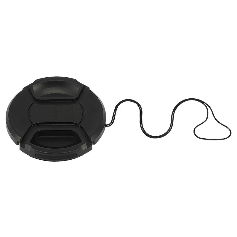 Haoge 62mm Center Pinch Snap On Front Lens Cap Cover with Cap Keeper for Canon Nikon Sony Fujifilm Sigma Tamron and Other 62mm Filter Thread Lens