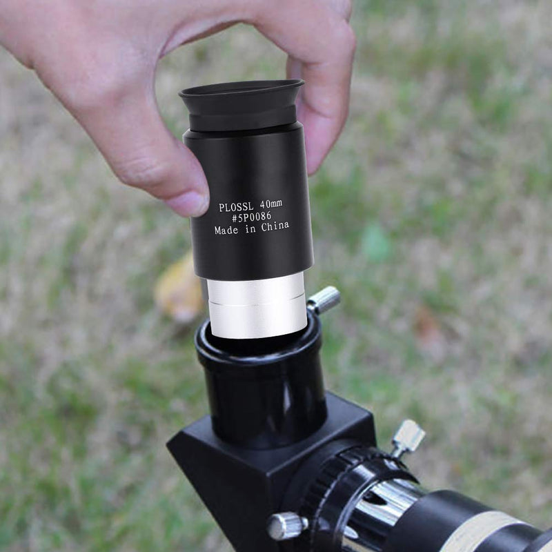 Bindpo Telescope Eyepiece, 1.25'' 40mm HD Plossl Eyepiece Fully-Coated Optical Glass PL Astronomical Lens, Standard Threaded for 1.25inch Astronomic Telescope