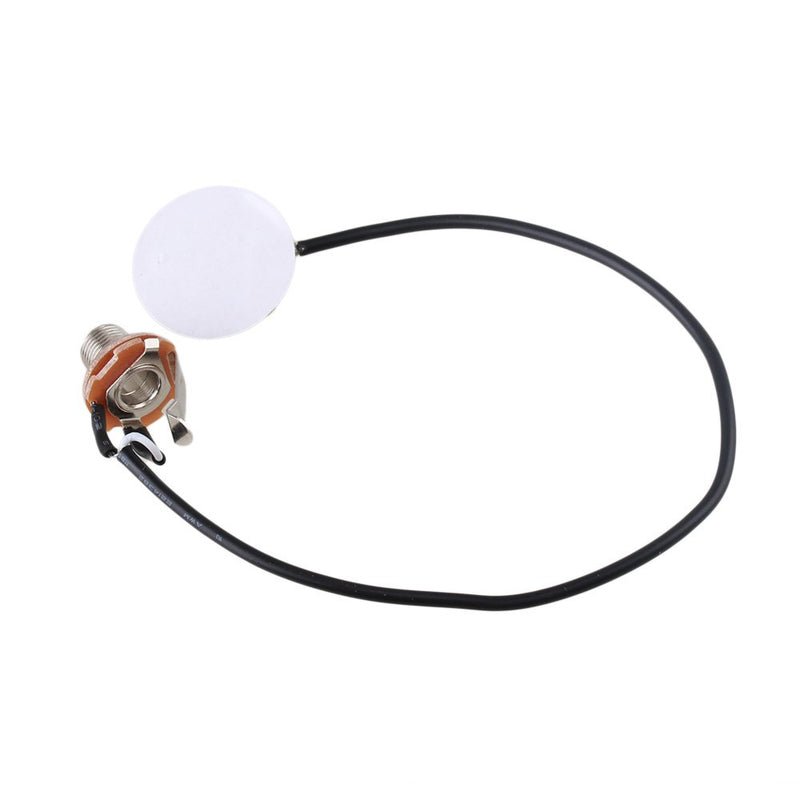 lovermusic lovermusic Piezo Transducer Microphone Pickup Jack Mic Contact Replacement for Guitar DIY