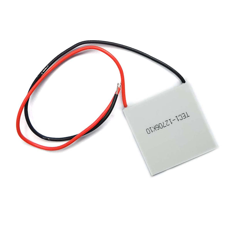 Kiro&Seeu 5pcs TEC1-12706 Heatsink Semiconductor Refrigeration Tablets 5.8A 12 Volt 60W Watt Thermoelectric Cooler Cooling Peltier Plate Module 40x40MM, (EC112706-MD-5pcs)
