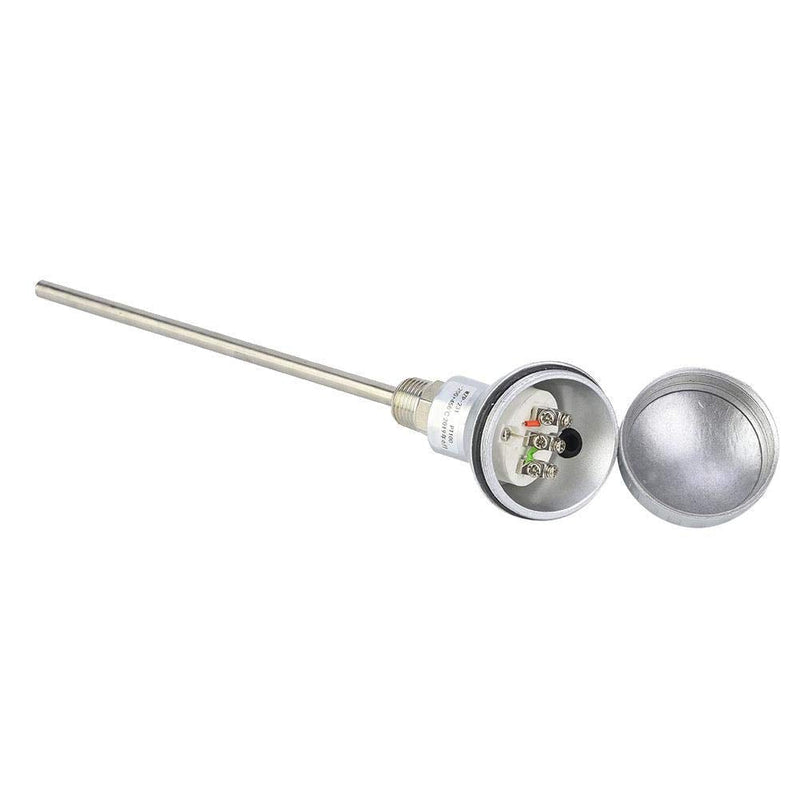 1/2" NPT Thread Thermocouple Terminal Head RTD PT100 Stainless steel Temperature Sensor Probe (200mm) 200mm