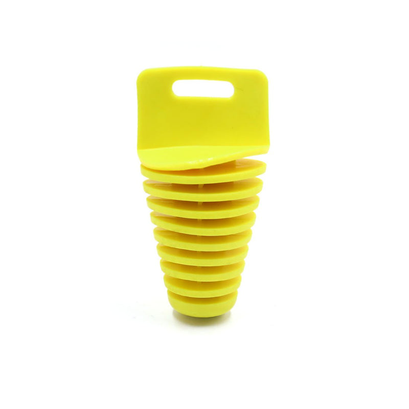 uxcell a17070300ux0655 Yellow Rubber Motorcycle Muffler Wash Plug Replacement for 33-62mm Outlet Dia