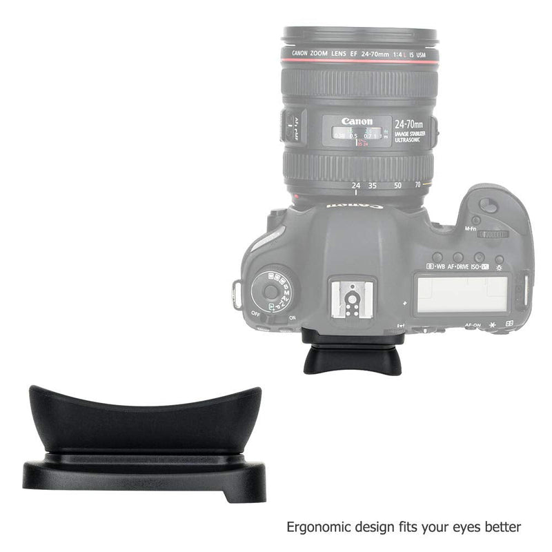 Soft Silicon Camera Viewfinder Eyecup Eyepiece Eyeshade for Canon EOS 5DM4 5DM3 5DS 5DSR 7DM2 7D, EOS 1D X Mark II, 1D X, 1Ds Mark III, 1D Mark IV, 1D Mark III Replaces Canon Eg Eye Cup Replace Canon EG Eyecup