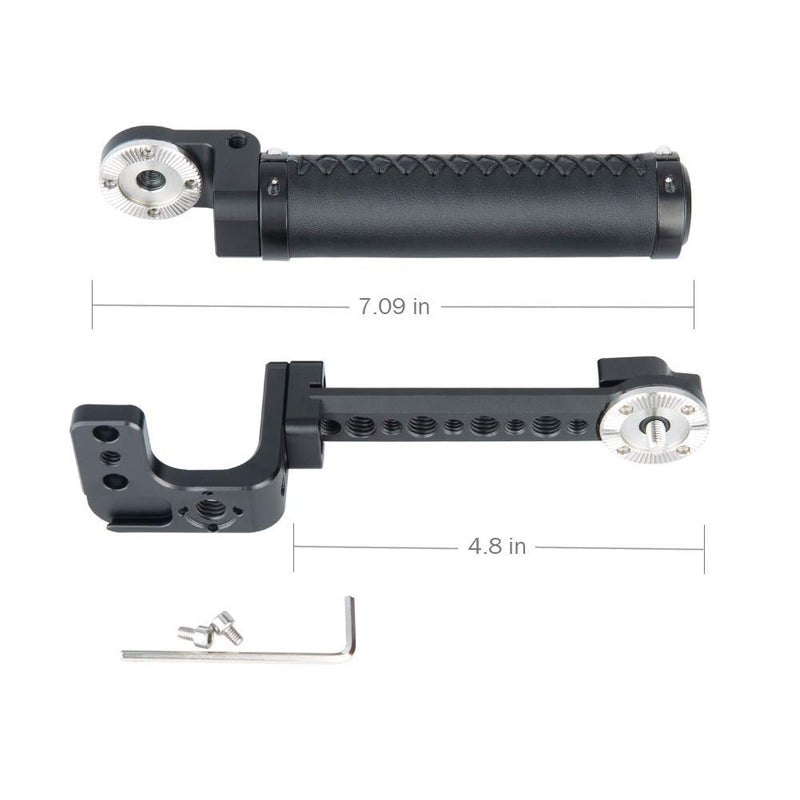 NICEYRIG Handle Grip Kit for DJI Ronin SC/S Gimbal, Leather Handgrip with Rosette Extension Bracket Holder - 332