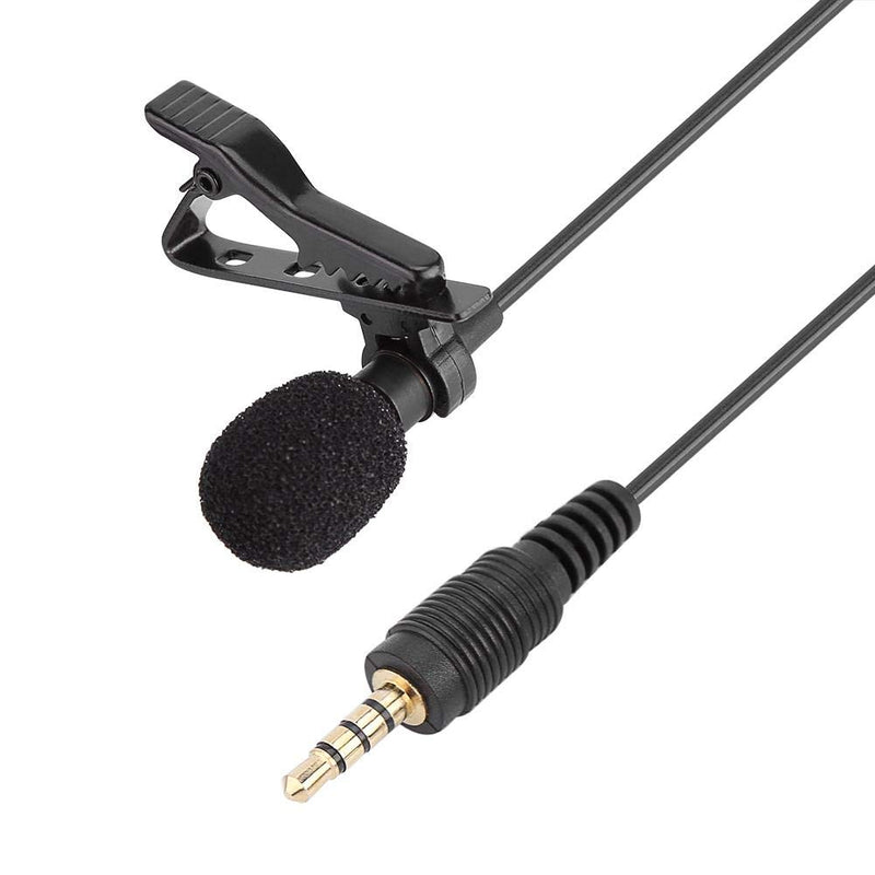 [AUSTRALIA] - Clip-on Microphone,3.5mm Male Lapel Condenser Hands Free Mic Compatible with iPhone iPad Anroid Windows 