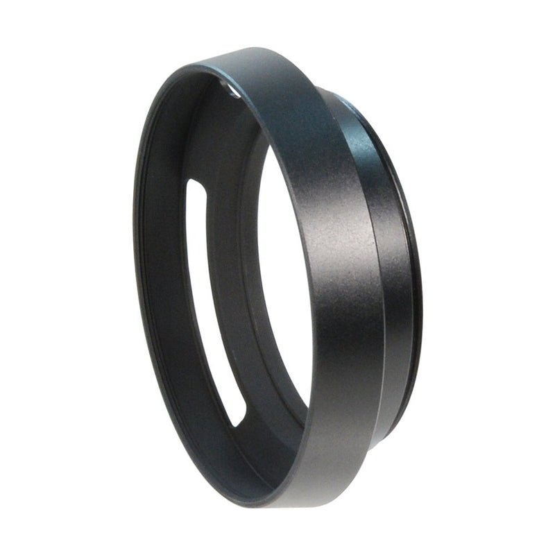 CamDesign 52mm Pro Angle Vented Metal Lens Hood Sun Shade Compatible with Leica/Contax Zeiss/Voigtlander/Panasonic Lumix/Fujifilm/Olympus/Nikon/Canon/Sony/Pentax/Samsung/Sigma Cameras w/ 55mm lens cap