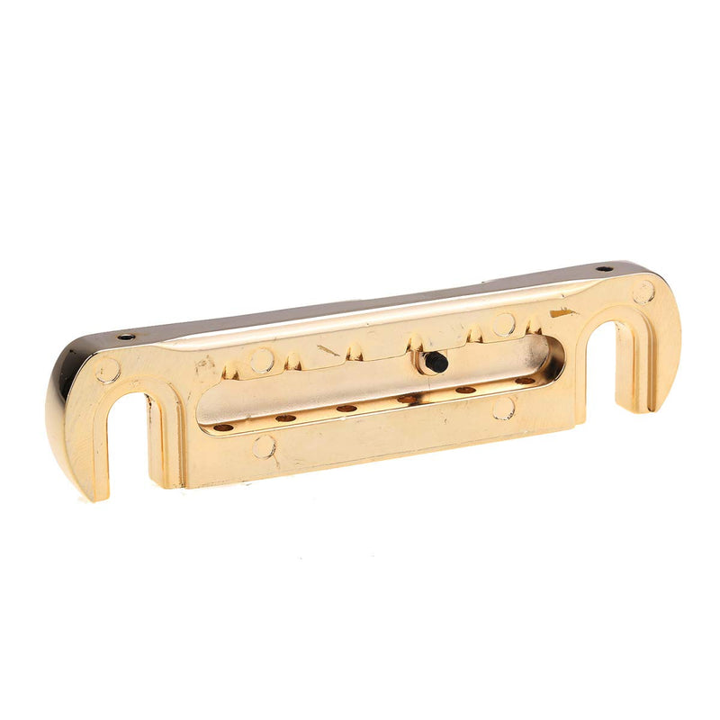 Wilkinson GTB Adjustable Intonated Wraparound Bridge Tailpiece for Les Paul Style Electric Guitar, Gold