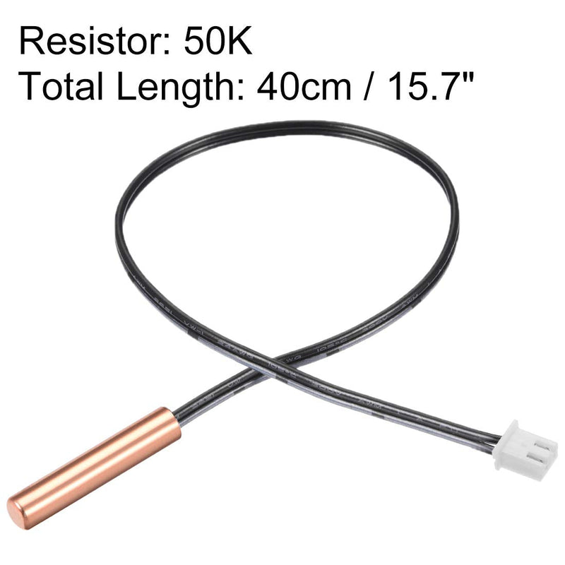 [AUSTRALIA] - uxcell 5 Pcs 50K NTC Thermistor Probe 15.7 Inch Copper Sensitive Temperature Temp Sensor for Air Conditioner 