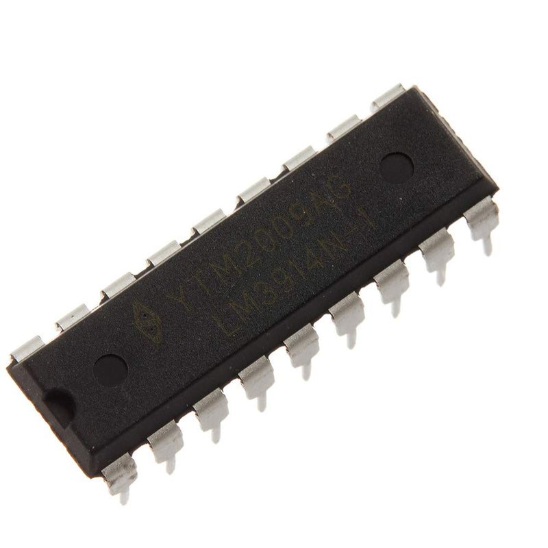 Bridgold 10pcs LM3914N-1 LM3914 Dot/Bar Display Driver 10-bit LED Driver,with Adjustable and programmable LED Current Driver