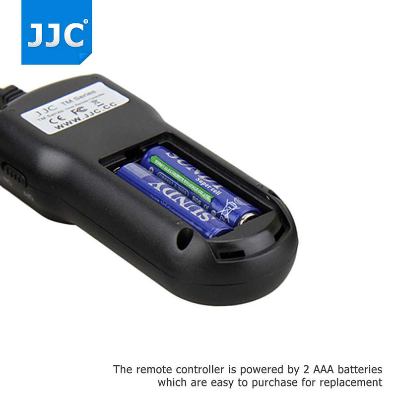 JJC Timer Remote Control Shutter Release for Canon EOS 7D Mark II, 6D Mark II, 5D Mark IV III II 5Ds 5DsR, 1DX Mark II, 1Ds Mark III II, 1D Mark IV III II IIN, 1DC 50D 40D 30D as Canon RS-80E3 TC-80N3