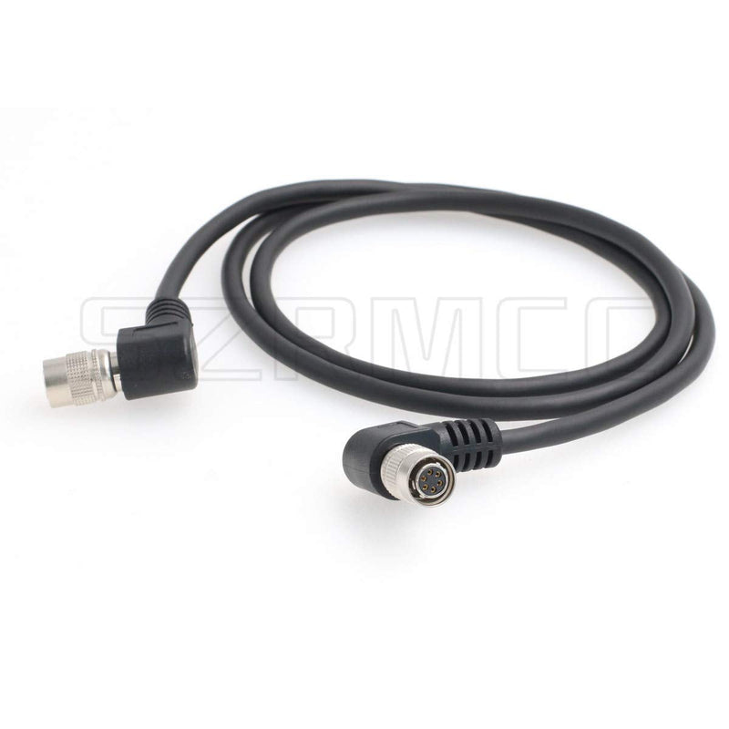 SZRMCC Right Angle Hirose 6 pin Female to Right Angle Hirose 6 pin Female Basler GigE CCD Industrial Camera Power I/O Extension Cable (Right Angle to Right Angle, 1m) Right Angle to Right Angle