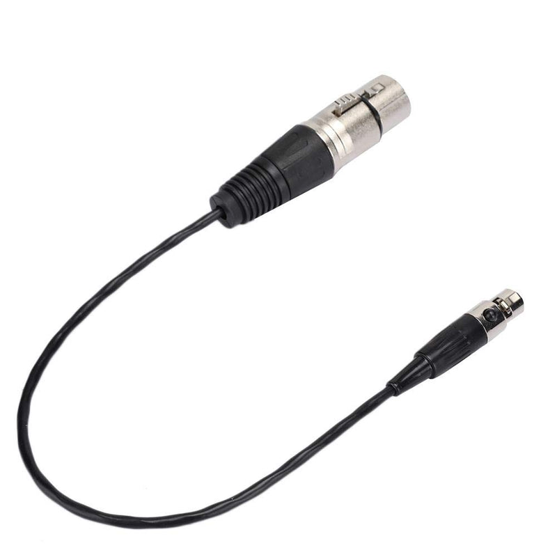 Mini XLR Plug, 3pin Female to XLR 3pin Female Audio Cable Connector, 30cm, for Cameras SLRs Standard Microphone Connection