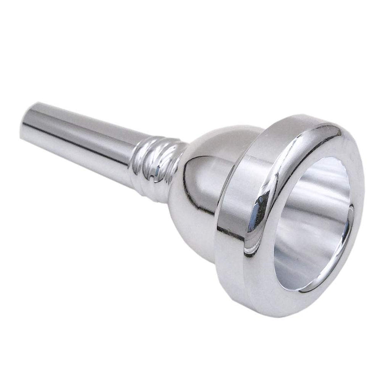 Pakala66 Trombone Mouthpiece 12C，Baritone and Euphonium Mouthpiece，Silver Plated 12C Silver