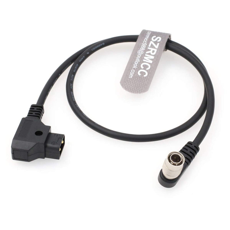 SZRMCC Anton-Bauer IDX D-Tap to Thin Right Angle Hirose 4 pin Male Power Cable for Zaxcom Sound Devices 688 644 633