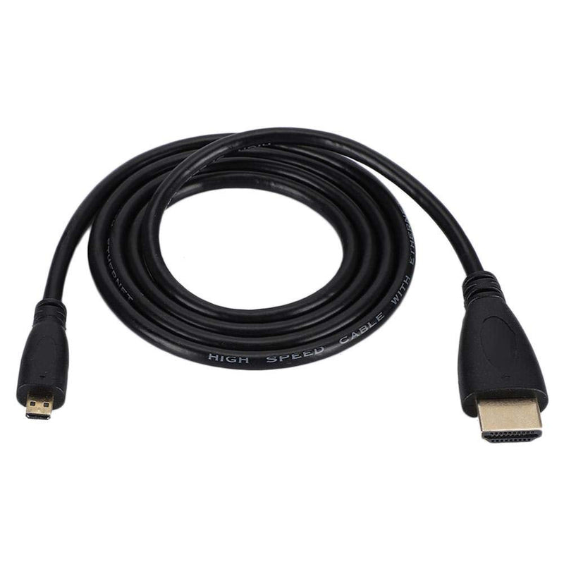 Yencoly Micro to HDMI HD Cable, Plug and Play HDMI Cable, for Raspberry Pi 4B(1 Meter) 1 meter