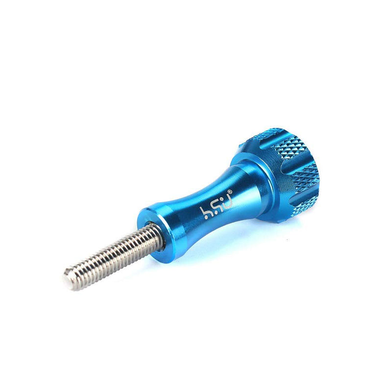 [AUSTRALIA] - HSU Aluminum Alloy Metal GoPro Tripod/Monopod Mount with Aluminum Thumbscrew for GoPro Hero 10, 9, 8, 7, 6, 5, 4, 3+, 3, 2, 1 HD, AKASO Campark and Other Action Cameras (Blue) Monopod Mount + Thumbscrew (Blue) 