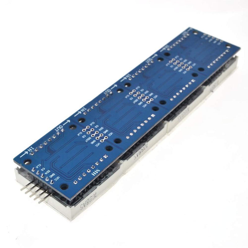 DAOKI MAX7219 Dot led Matrix MCU 8x32 Control LED Display Module Drive for Arduino Raspberry Pi 4 in 1 Blue