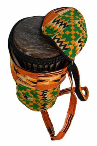 African Kente Cloth Djembe Drum Bag - 16x26 Extra Large