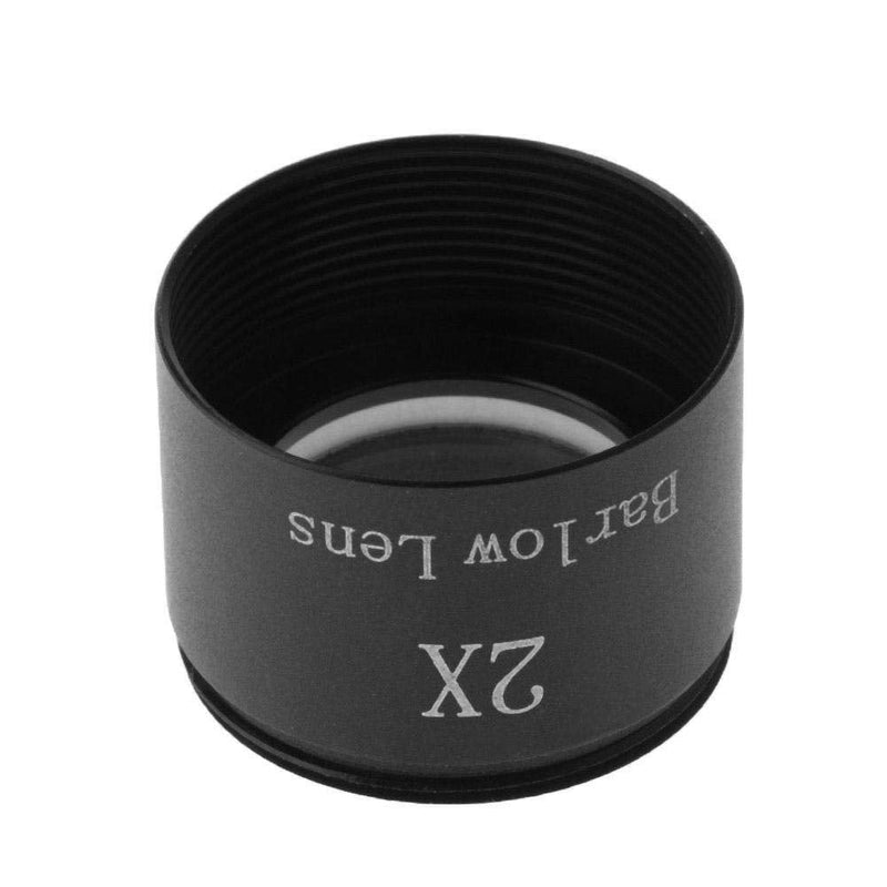 Universal Telescope Eyepiece Barlow Lens,Professional Premium Aluminium Alloy HD 2X Magnification Fully Multi-Coated Glass Lens Accessory with M28.60.6 Thread for 1.25in Astronomical Telescope
