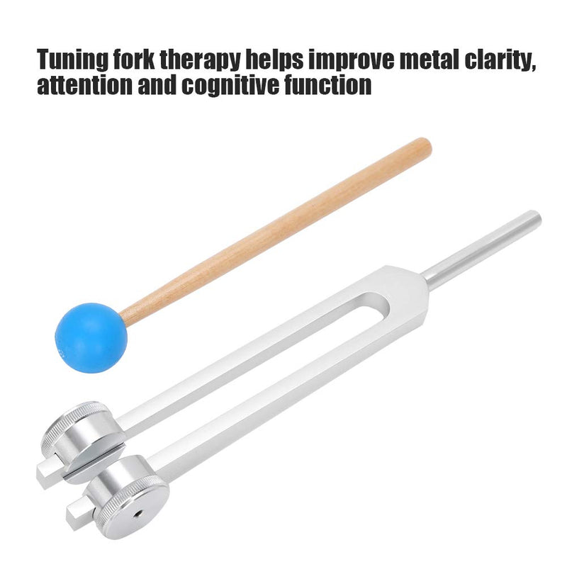 Brrnoo Aluminum Alloy Tuning Fork, 126.22Hz Sun Gear Tuning Fork Yoga Meditation Tuning Energy Fork With Hammer Vibration Sound Therapy Tool
