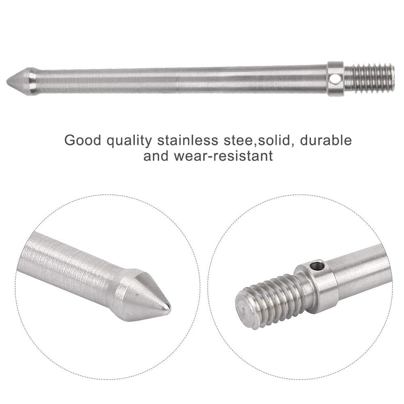 Acouto Tr Ground Spike Stainless Steel Metal Spike Mount Adapter for Tr Monopod with 3/8 Inch Screw Thread Camera Accessories(12cm) 12cm