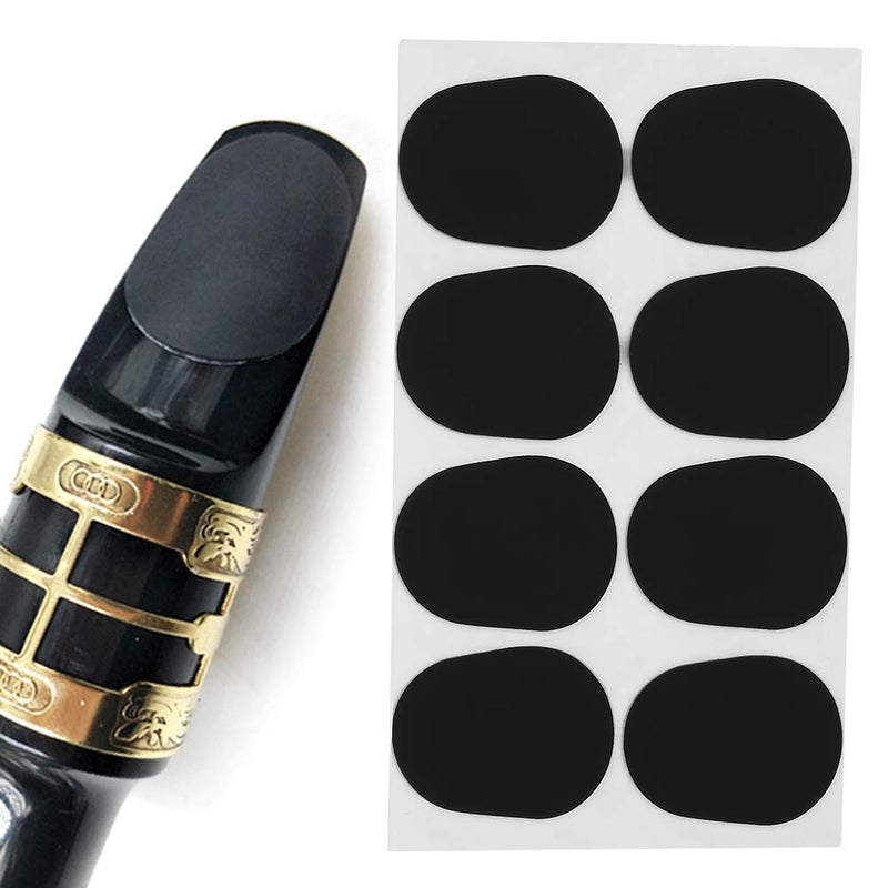 Vbest life Black Alto Saxophone Cushions, Baritones Saxophone Pads Alto Saxophone Mouthpiece Cushions Patches Pads 0.5mm