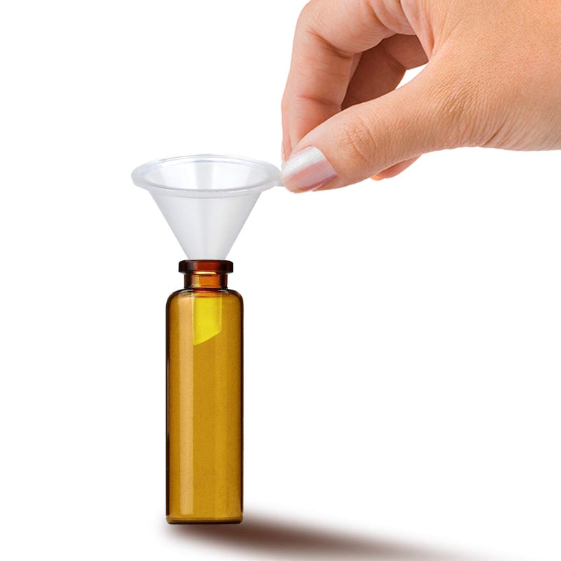 50 Pcs Mini Funnel TailaiMei Clear Plastic Funnels for Perfume Fragrance Essential Oils, Lab Bottles, Sand Art, Spices and Recreational Activities.